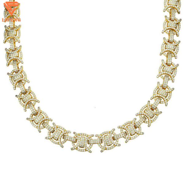 Hiphop Fine Jewelry Sier Mens Necklace Rock 15Mm Horn Chain Gold Plated Iced Out Vvs Moissanite Cuban Link Chain
Hiphop Fine Jewelry Sier Mens Necklace Rock 15Mm Horn Chain Gold Plated Iced Out Vvs Moissanite Cuban Link Chain