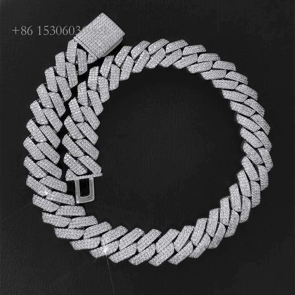 Fully Iced Out Diamond Box Clasp Vvs Moissanite Cuban Chain Bracelet 18Mm Sterling Sier Moissanite Cuban Link Necklace
Fully Iced Out Diamond Box Clasp Vvs Moissanite Cuban Chain Bracelet 18Mm Sterling Sier Moissanite Cuban Link Necklace