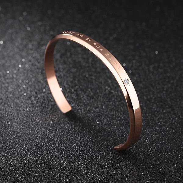 Lovers Bracelet Designer Fashion Charm Jewelry rose gold titanium steel DW diamond zircon opening stainless steel bracelet women's jewelry Christmas gift
Lovers Bracelet Designer Fashion Charm Jewelry rose gold titanium steel DW diamond zircon opening stainless steel bracelet women's jewelry Christmas gift