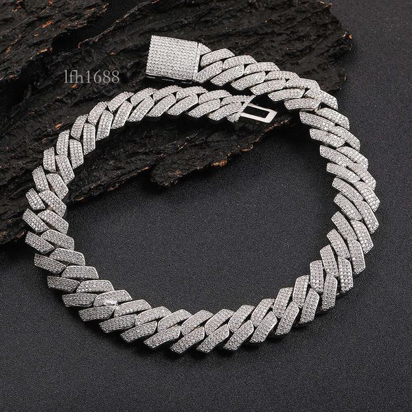 Personality Fashion Necklace High Quality Sterling Sier Necklace Hip Hop Cuban Chain Moissan Men Necklace
Personality Fashion Necklace High Quality Sterling Sier Necklace Hip Hop Cuban Chain Moissan Men Necklace