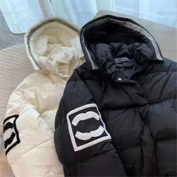 Coat Designer Women' Channel Feather fall and winter women' puffer coat coat embroidered lapel hooded zipper casual short, White
Coat Designer Women' Channel Feather fall and winter women' puffer coat coat embroidered lapel hooded zipper casual short, White
