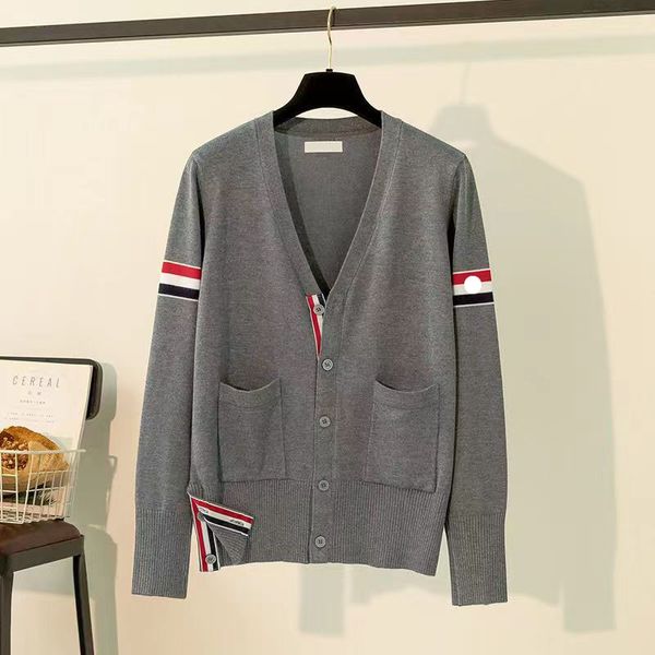 Womens Sweater Cardigan Knits Shirt Designer Sweaters Blouse Shirts With Striped Sleeves Budge Female Tops Slim Tees -XXL, Navy
Womens Sweater Cardigan Knits Shirt Designer Sweaters Blouse Shirts With Striped Sleeves Budge Female Tops Slim Tees -XXL, Navy