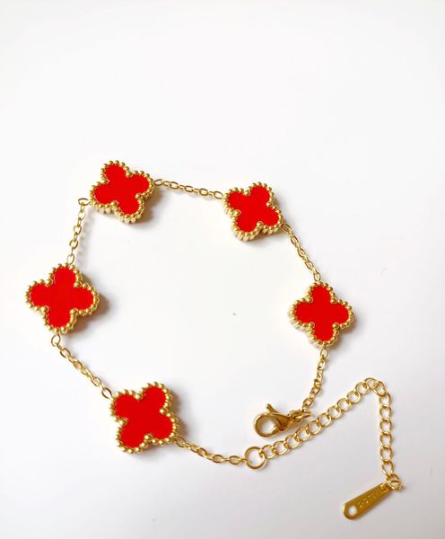 Van clover Four Leaf Top-quality Luxury Designer Jewelry Fashion Women Flower Bracelet Necklace Earring Classic Elegant Christmas Birthday New Year Valentine
Van clover Four Leaf Top-quality Luxury Designer Jewelry Fashion Women Flower Bracelet Necklace Earring Classic Elegant Christmas Birthday New Year Valentine
