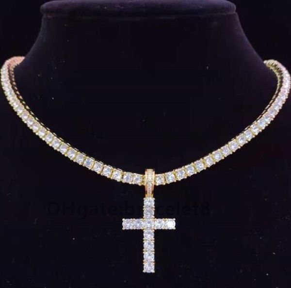 Designer Pendant Necklaces Luxury Jewelry Men Women Hip Hop Cross Necklace with 4mm Zircon Tennis Chain Iced Out Bling Hiphop Jewelry Fashion Gift
Designer Pendant Necklaces Luxury Jewelry Men Women Hip Hop Cross Necklace with 4mm Zircon Tennis Chain Iced Out Bling Hiphop Jewelry Fashion Gift