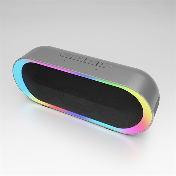 Image of Protable Wireless Bluetooth Speaker Home Subwoofer Heavy Bass Speaker Audio Player Loudspeaker RGB Stereo Large Volume High Sound