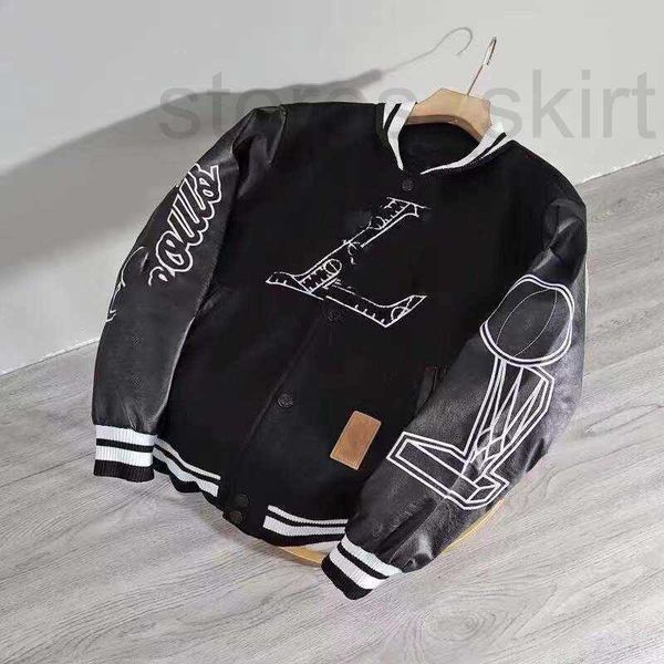 Mens Jackets Designer 2023 new autumn and winter fashion casual jacket flocking leather sleeve baseball clothing versity single-breasted warm clip couple coat, 8_color
Mens Jackets Designer 2023 new autumn and winter fashion casual jacket flocking leather sleeve baseball clothing versity single-breasted warm clip couple coat, 8_color