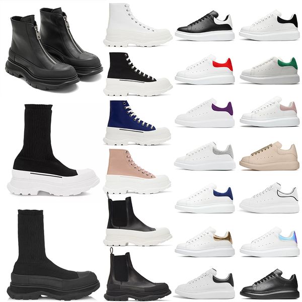 

luxury designer shoes men women platform tread slick sneakers chelsea sock boots Suede Leather Mens Tainers Outdoor Unisex Chaussures, #37