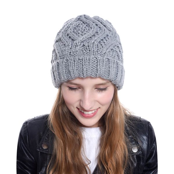 2023 Popular Diamond Checkered Soft Thick Woolen Knitted Hat Women's Hat Fashion Autumn and Winter Woolen Hat
2023 Popular Diamond Checkered Soft Thick Woolen Knitted Hat Women's Hat Fashion Autumn and Winter Woolen Hat