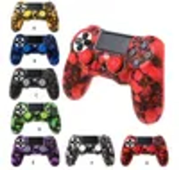 Image of 2020 PS4 Accessories Skull Silicone Gel Guards sleeve Skin Grips Cover Case Caps For Playstation 4 PS4 Pro Slim ZZ