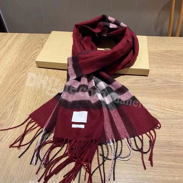 

New Echarpe Top Designer Ladies Warm Tassel Stripes Splicing Color Fashion Brand Scarf Winter Men Silk Scarf