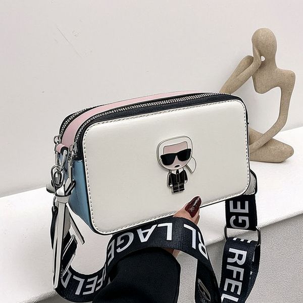 Multi-color Camera Designer Bag Handbag Women's Wide Shoulder Fashion Tie-dye Leather Italic Flash Strap Purse High Texture Mini Mark Bag 010, Blue
Multi-color Camera Designer Bag Handbag Women's Wide Shoulder Fashion Tie-dye Leather Italic Flash Strap Purse High Texture Mini Mark Bag 010, Blue