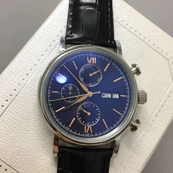 classic mans wristwatch Male watch Man automatic Watches leather strap Men wristwatches Mechanical Watch 066