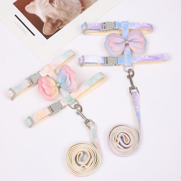 new Gradient Pet Towing Rope Bow Knot Anti Breakaway Cat Walking Rope Pet Towing Cat Supplies 5 sets/piece
new Gradient Pet Towing Rope Bow Knot Anti Breakaway Cat Walking Rope Pet Towing Cat Supplies 5 sets/piece