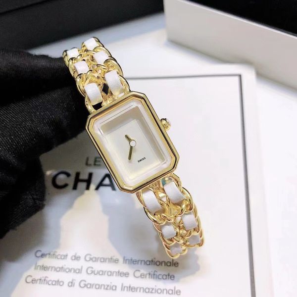 Wristwatches Women Watch Luxury Style Small Dial Square Fashion Retro Braided Chain Leather Steel Strap Pointer Quartz, Gold
Wristwatches Women Watch Luxury Style Small Dial Square Fashion Retro Braided Chain Leather Steel Strap Pointer Quartz, Gold