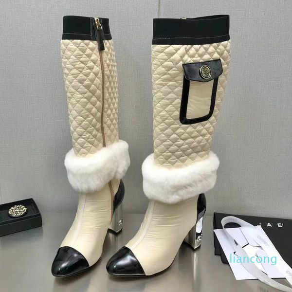Designer Luxury Women Boots Lady Autumn Winter Match With Various High Heel Shoe