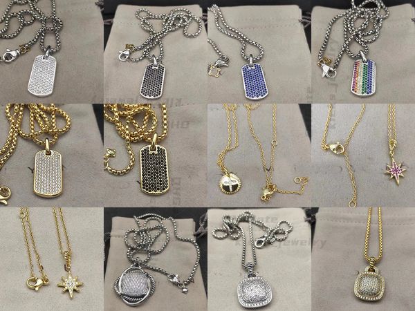 DY Fashion Necklace Luxury Designer High quality Exquisite Premium cross medal brand shape North Star Twisted Square Diamond Necklace Lovers Wedding Gift jewelry
DY Fashion Necklace Luxury Designer High quality Exquisite Premium cross medal brand shape North Star Twisted Square Diamond Necklace Lovers Wedding Gift jewelry