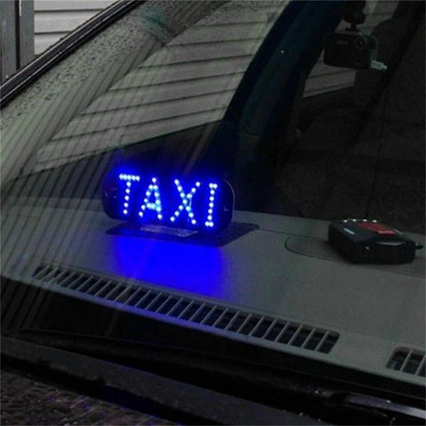 

12V TAXI Cab Windscreen Windshield LED Light Logo Car High Brightness Lamp Bulb, Blue