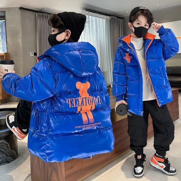 Boys Thickening Winter Fashion Down Coat Korean Casual Warm Outerwear for Kids Hooded Cotton Jacket, Black
Boys Thickening Winter Fashion Down Coat Korean Casual Warm Outerwear for Kids Hooded Cotton Jacket, Black