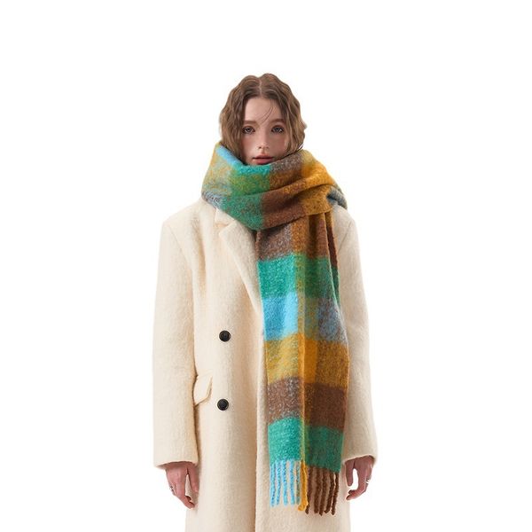 Rainbow color blocking plaid soft wool designer scarf women outwear cotton wool soft shawl
Rainbow color blocking plaid soft wool designer scarf women outwear cotton wool soft shawl