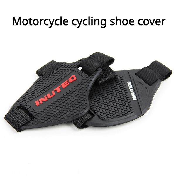 Image of Motorcycle cycling shoe cover Motorcycle Armor Boots Cover Adjustable Shifter Guards Cycling Shoes Protector Pads