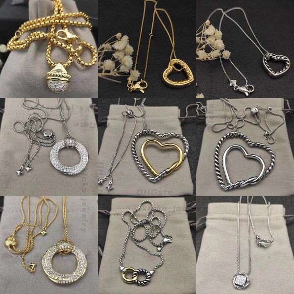 DY Fashion Necklace Gift Luxury Designer High quality Exquisite Spherical full diamond Double Heart round double ring Necklace mini Square Diamond Necklace gifts
DY Fashion Necklace Gift Luxury Designer High quality Exquisite Spherical full diamond Double Heart round double ring Necklace mini Square Diamond Necklace gifts