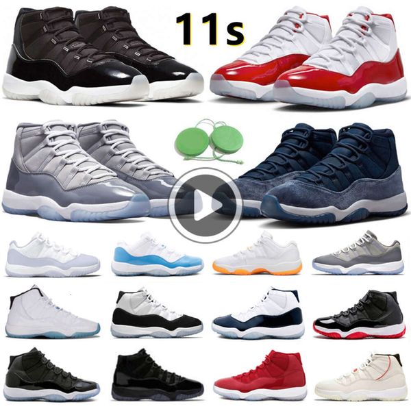 Image of Mens 11s 11 Basketball Shoes Cherry Midnight Navy Cool Grey Pure Violet Citrus Legend Gamma Unc Bred Cap Gown Concord Space Jam Men Women Trainer Sports Sneakers 5.5-13