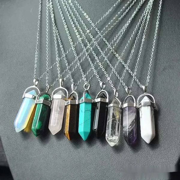 Necklace Gold Chain Sier Stainless Steel Jewelry Natural Stone Pendants Statement Chokers Neckla Rose Quartz Healing Crystals
Necklace Gold Chain Sier Stainless Steel Jewelry Natural Stone Pendants Statement Chokers Neckla Rose Quartz Healing Crystals