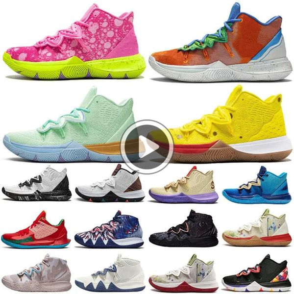 Image of Basketball Shoes Men Shoe Kyries Trainers Sports Sneakers Kyrie 5 Concepts Irving 5S Jumpman Hybrid Friends Usa Patrick Cny Bred Ep S2 Mens