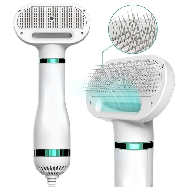 Pet Hair Dryer 2 with Slicker Brush, 3 Heat Settings, One-Button Hair Removal, Portable Dog Blower, Professional Home Grooming Furry Drying for Small Large Cat Dog, 3 colors
Pet Hair Dryer 2 with Slicker Brush, 3 Heat Settings, One-Button Hair Removal, Portable Dog Blower, Professional Home Grooming Furry Drying for Small Large Cat Dog, 3 colors