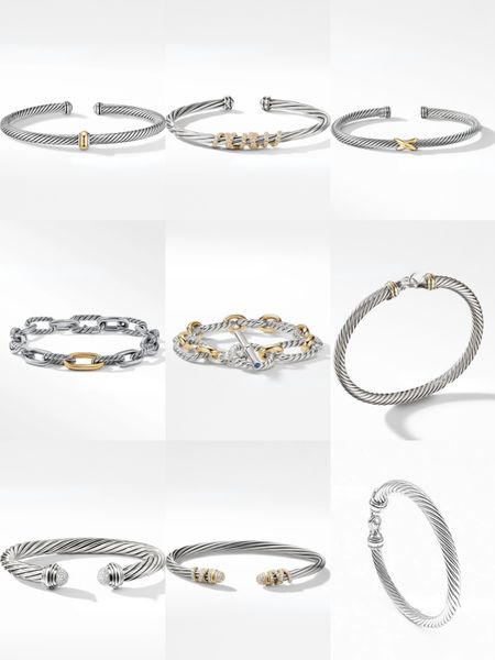 Designer Bracelet Dy Luxury Designer Twisted Pearl Head Men Women Fashion Versatile Twist Bracelets Jewelry Platinum Plated Wedding Gifts High quality DY jewelry
Designer Bracelet Dy Luxury Designer Twisted Pearl Head Men Women Fashion Versatile Twist Bracelets Jewelry Platinum Plated Wedding Gifts High quality DY jewelry
