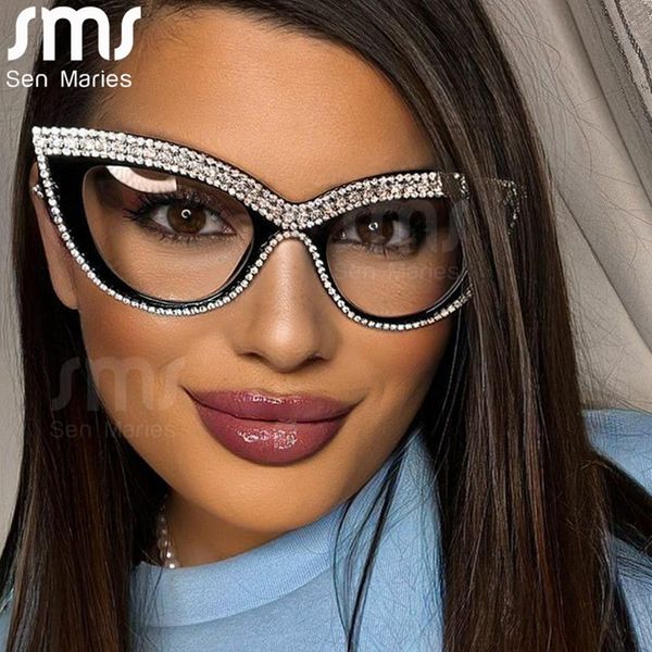 Luxury Cat Eye Diamond Sunglasses New Women Men Fashion Rhinestones Sun Glasses Designer Shades Eyewear Female Eyeglasses UV400
Luxury Cat Eye Diamond Sunglasses New Women Men Fashion Rhinestones Sun Glasses Designer Shades Eyewear Female Eyeglasses UV400