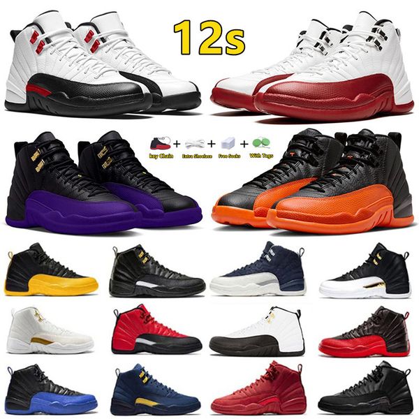 Jumpman 12 Cherry 12s Mens Basketball Shoes Brilliant Orange Field Purple Red Taxi University Blue Reverse Flu Game Dark Grey Muslin Men Trainers Sports Sneakers, Color#3
Jumpman 12 Cherry 12s Mens Basketball Shoes Brilliant Orange Field Purple Red Taxi University Blue Reverse Flu Game Dark Grey Muslin Men Trainers Sports Sneakers, Color#3