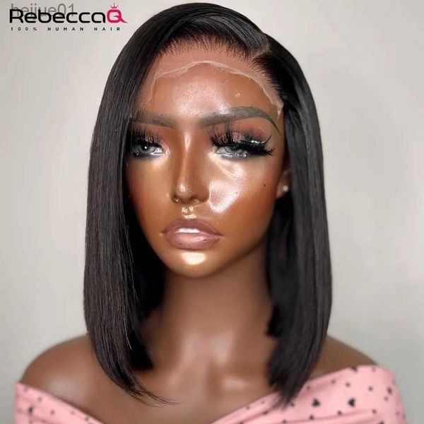 Synthetic Bone Straight Front Wigs for Women Short Bob 13x4 HD Lace Frontal Glueless Wig Human Hair 180%L231024, Ombre color
Synthetic Bone Straight Front Wigs for Women Short Bob 13x4 HD Lace Frontal Glueless Wig Human Hair 180%L231024, Ombre color
