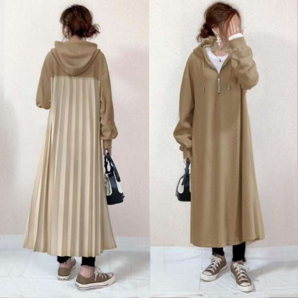 Hot Selling Fashion Casual Dress 2023 Autumn/winter New Japanese Style Back Pleated Patchwork Long Sleeved Loose Hooded Dress, One size
Hot Selling Fashion Casual Dress 2023 Autumn/winter New Japanese Style Back Pleated Patchwork Long Sleeved Loose Hooded Dress, One size