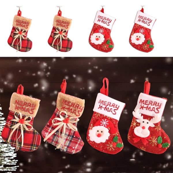 Tree Decoration Stocking Xmas Fireplace Hanging Sock Gift Bags Merry Christmas Santa Snowman Bowknot Stockings Ornament
Tree Decoration Stocking Xmas Fireplace Hanging Sock Gift Bags Merry Christmas Santa Snowman Bowknot Stockings Ornament