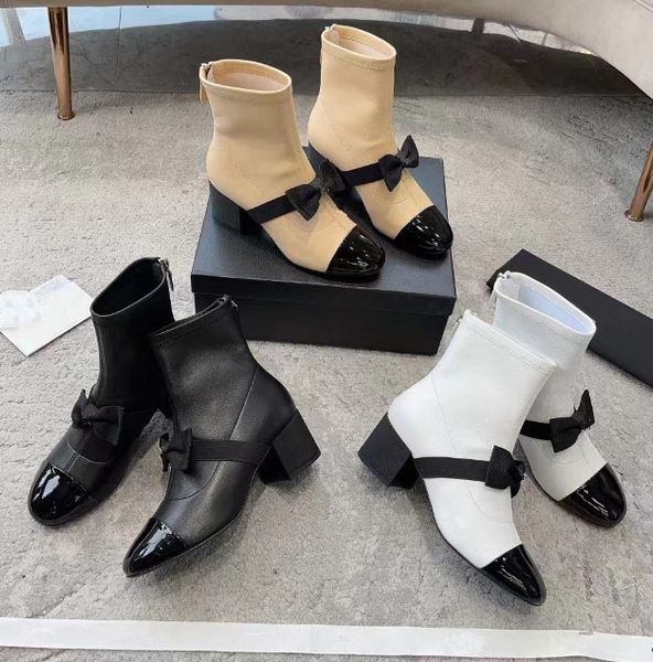 Designer Women thick heels boots Rhinestone bow zippered Thin Knight boot trouser boots Leisure vacation females High Heels ankle boots, Black
Designer Women thick heels boots Rhinestone bow zippered Thin Knight boot trouser boots Leisure vacation females High Heels ankle boots, Black