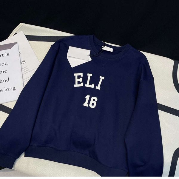 Woman Clothing 2023 Early Autumn New Niche Design Navy Blue Sweater Positioning Letter Printing Round Neck Loose Casual Style, As shown in figure
Woman Clothing 2023 Early Autumn New Niche Design Navy Blue Sweater Positioning Letter Printing Round Neck Loose Casual Style, As shown in figure