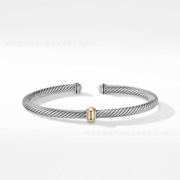DY Bracelet Designer Classic Jewelry Charm jewelry bracelet Dy Fashionable and Popular 4MM Twisted Wire Bracelet Round Ball Handpiece Christmas gift jewelry
DY Bracelet Designer Classic Jewelry Charm jewelry bracelet Dy Fashionable and Popular 4MM Twisted Wire Bracelet Round Ball Handpiece Christmas gift jewelry