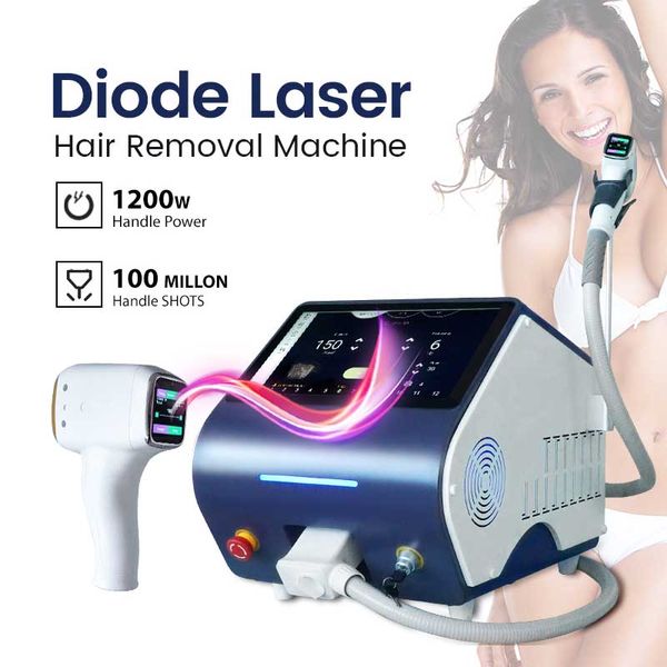 Image of Portable Diode Laser Hair Removal Machine Beauty Spa Salon use Hairs Elimination Permanent Hair Removal Laser Equipment