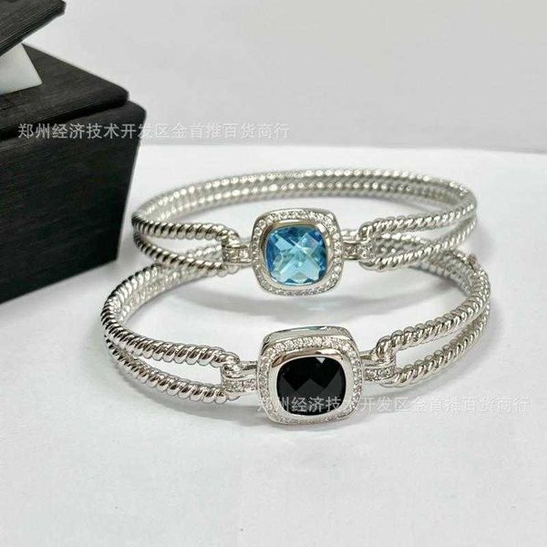 

Designer Classic Jewelry DY Bracelet Fashion Charm jewelry Women bracelet Dy Popular Zircon Inlaid Double Ring Closed Bracelet Christmas gift jewelry accessories