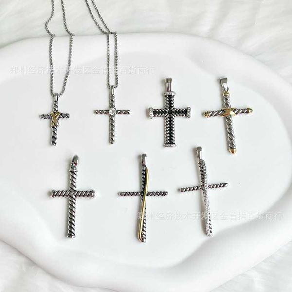

DY Necklace Designer Classic Jewelry Charm jewelry necklace Dy Multiple Cross Pendant Clavicle Necklace Quick Sale Christmas gifts quality jewelry accessories