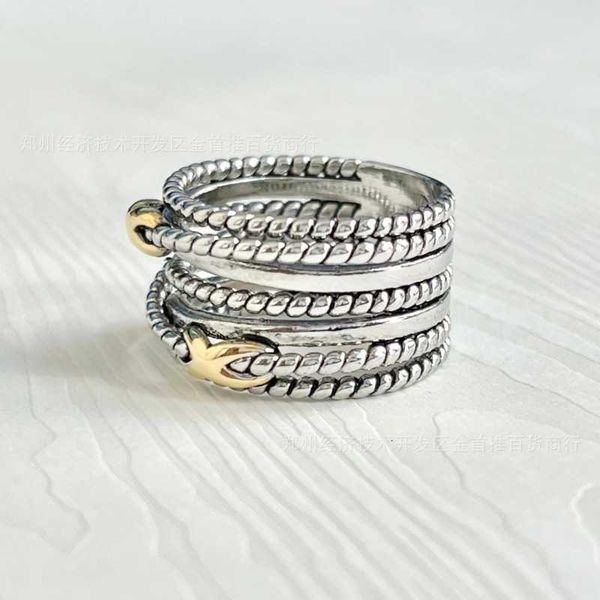 DY Ring Designer Classic jewelry Fashion Charm Jewelry women ring 925 Sterling Silver Multi Layer Twisted Wire Ring Christmas gifts jewelry luxury accessories
DY Ring Designer Classic jewelry Fashion Charm Jewelry women ring 925 Sterling Silver Multi Layer Twisted Wire Ring Christmas gifts jewelry luxury accessories