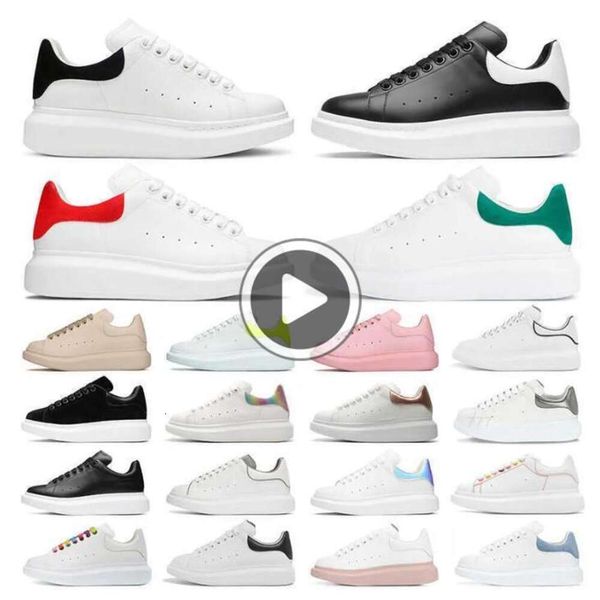 Image of Designer Woman shoe Leather Lace Up Men Fashion Platform Oversized Sneakers White Black mens womens Luxury velvet suede Casual Shoes Chaussures de Espadrille 4AYD