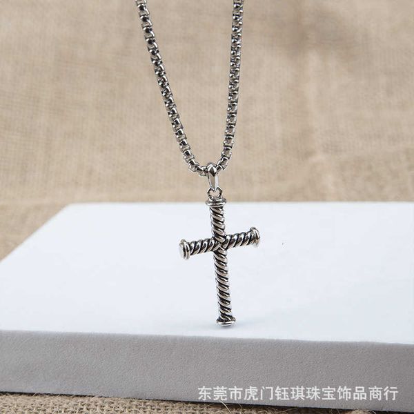 

Designer Classic Jewelry DY Necklace Fashion Charm jewelry women Dy Cross necklace Popular Button Line Pendant Style Christmas gift jewelry fashion accessories