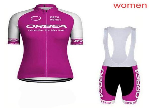 Image of ORBEA Team 2021 Womens Short Sleeve cycling jersey Bib Short Set Cycling Outfits MTB Bicycle clothing Sports Uniform ropa ciclismo1963800