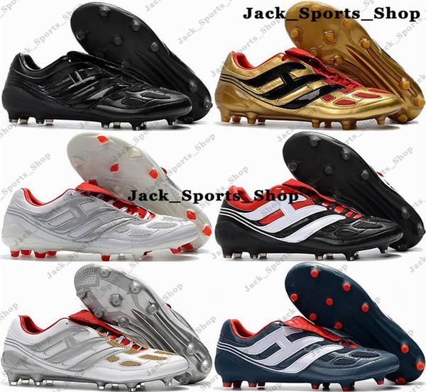 Image of Soccer Shoes Football Boots Soccer Cleats Size 12 Predator Precision FG Mens Eur 46 Schuhe botas de futbol 1624 Sneakers Us 12 Firm Ground Us12 White Black