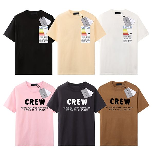 

Mens Designer T-Shirt Luxury Brand Ba T Shirts Mens Womens Short Sleeve Tees Summer Shirts Hip Hop Streetwear Tops Shorts Clothing Clothes Various Colors-31