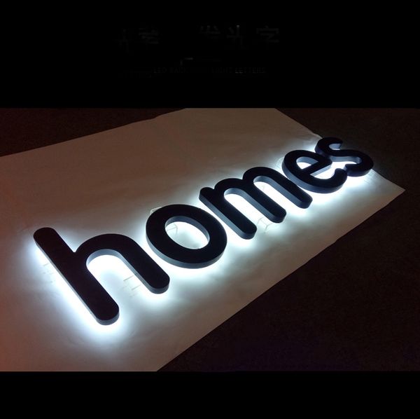 Image of custom shop front sign LED backlit illuminated sign letters