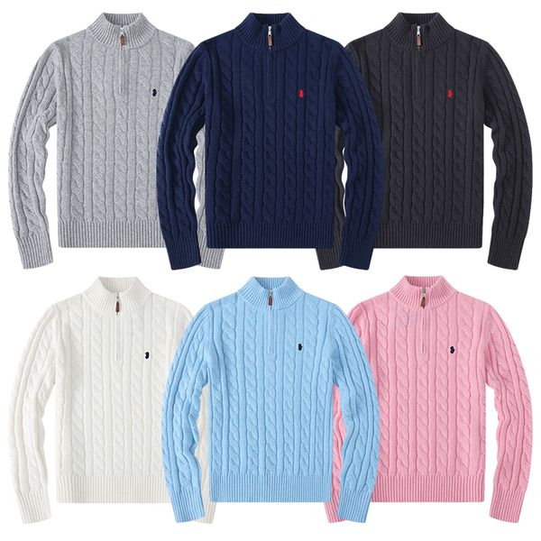 Men Autumn Wool Sweaters Casual Small Horser Pull Half Zip Ralp Polo Womens Cardigan Jacket Men Winter Slim Fit Sweater -XXL, White
Men Autumn Wool Sweaters Casual Small Horser Pull Half Zip Ralp Polo Womens Cardigan Jacket Men Winter Slim Fit Sweater -XXL, White