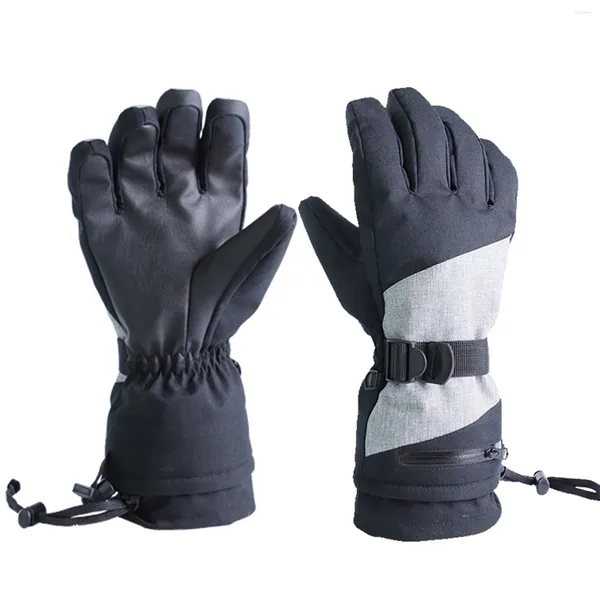 Image of Cycling Gloves Ski Snow Mens Womens Waterproof & Windproof Touchscreen For Snowboarding Driving Outdoor